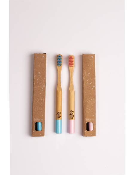 Cepillo de dientes bambú infantil personalizado - Inicio