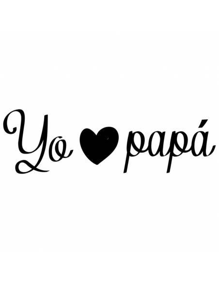 Chupete con frase "Yo LOVE papá" - Chupetes originales con frases