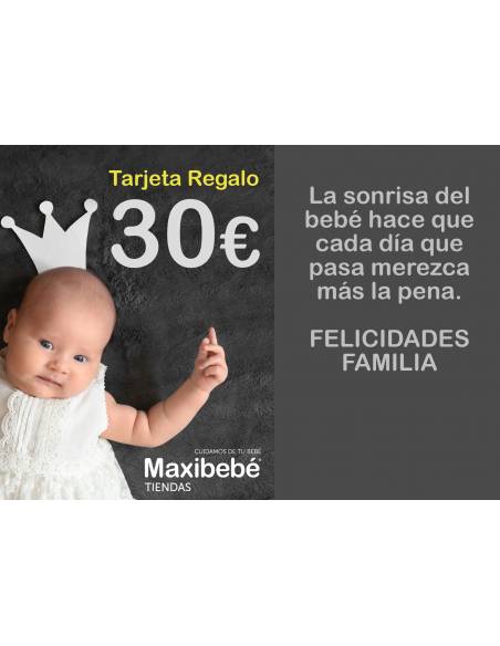 Tarjeta regalo nacimiento bebé 30€ - Inicio
