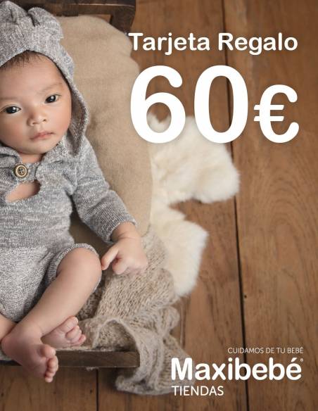 Tarjeta regalo nacimiento bebé 60€ - Inicio