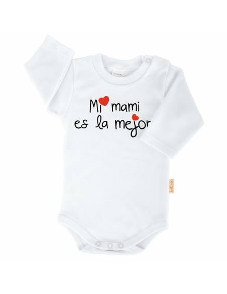 Body bebé personalizado FRASE "Mi mami es la mejor" - Bodys bebé personalizados