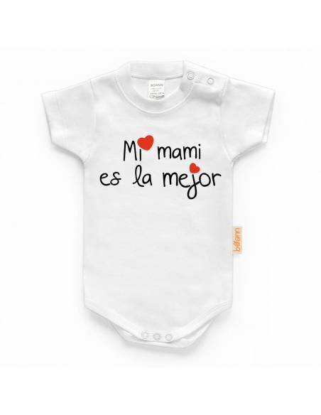 Body bebé personalizado FRASE "Mi mami es la mejor" - Bodys bebé personalizados
