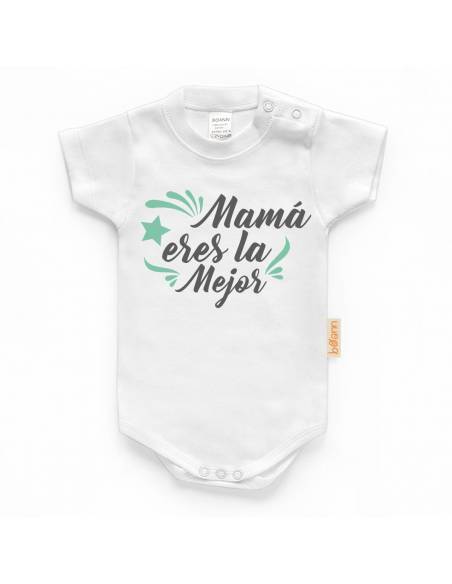 Body bebé personalizado FRASE "Mamá eres la mejor" - Bodys bebé personalizados