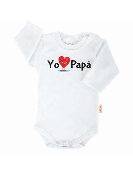 Body bebé personalizado FRASE "Yo corazón Papá" - Bodys bebé personalizados