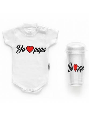 Body bebé personalizado FRASE "Yo LOVE papá" - Bodys bebé personalizados