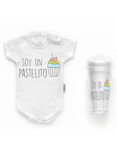 Body bebé personalizado FRASE "Soy un pastelito" - Bodys bebé personalizados
