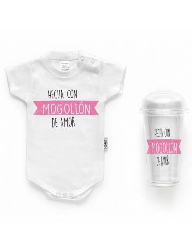 Body bebé personalizado " Hecha con mogollón de amor" - Bodys bebé personalizados