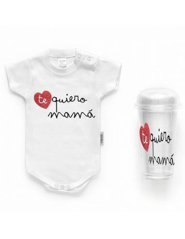 Body bebé personalizado FRASE "Te quiero mamá" - Bodys bebé personalizados