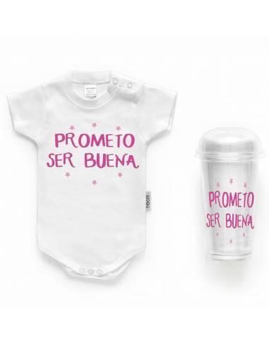 Body bebé personalizado FRASE "Prometo ser buena" - Bodys bebé personalizados