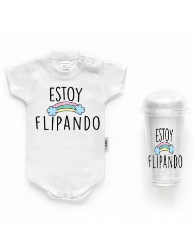 Body bebé personalizado FRASE "Estoy flipando" - Bodys bebé personalizados