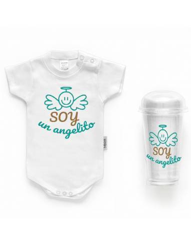 Body bebé personalizado FRASE "Soy un angelito" - Bodys bebé personalizados