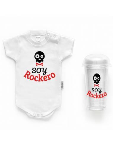 Body bebé personalizado FRASE "Soy rockero" - Bodys bebé personalizados