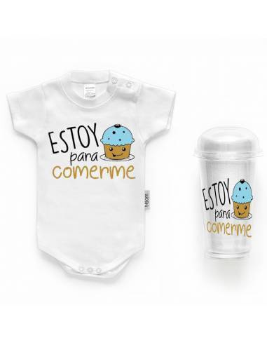 Body bebé personalizado FRASE "Estoy para comerme" - Bodys bebé personalizados