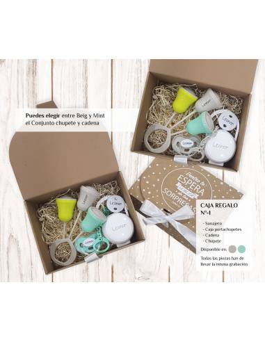 Caja regalo recién nacido personalizada Nº1 - Cajas regalo para bebés personalizadas