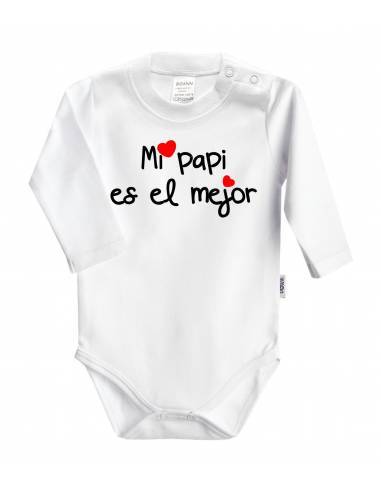 Body bebé personalizado FRASE " Mi papi es el mejor" - Bodys bebé personalizados