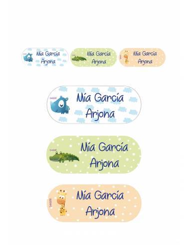 Etiquetas pegatinas Multiusos personalizadas - Regalos de guardería y cole para bebés y niños